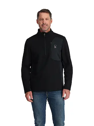 SPYDER | Pullover de hombre con 1/2 cremallera BANDIT | schwarz